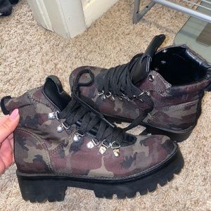 Steve madden camo booties